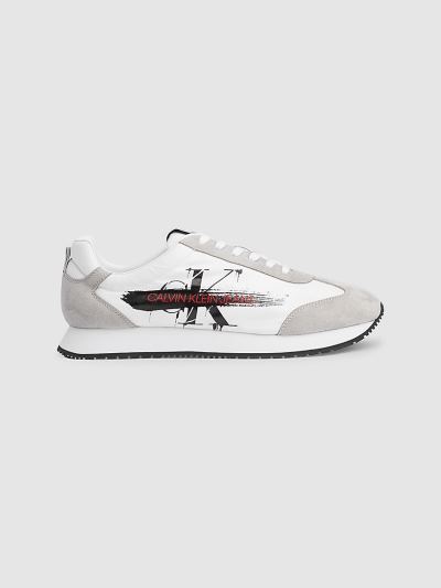 Calvin Klein Cipők HU904462 | Calvin Klein Bőr Férfi Sportcipő Fehér